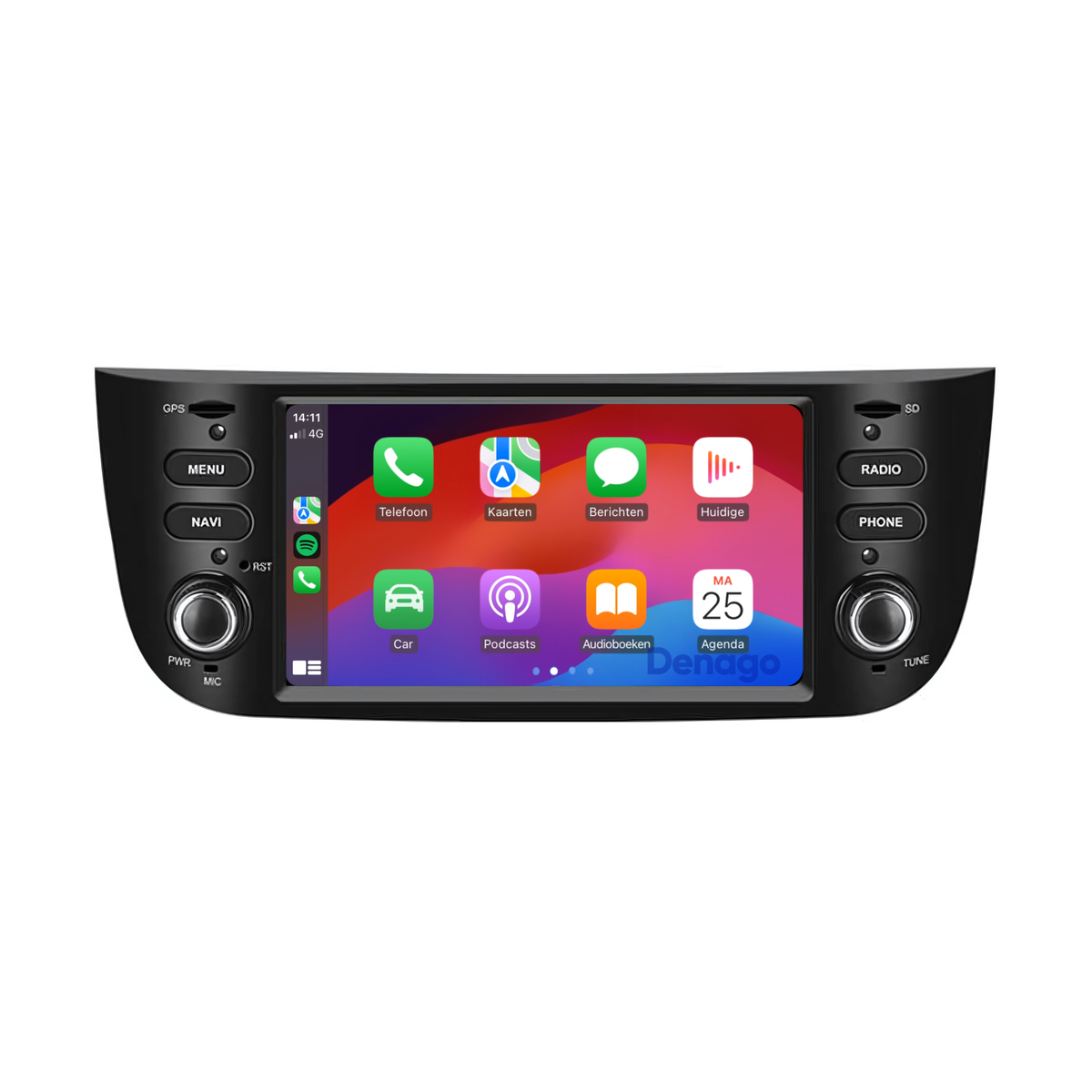 Denago DNG-2725 multimediasysteem voor Fiat Linea en Punto (2010–2016), afbeelding 2