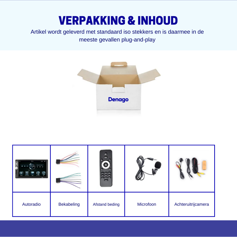 Denago DNG-3061 universele 2-DIN autoradio, afbeelding 8